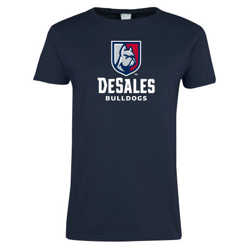  Womens Short Sleeve Navy Tee - Primary Logo