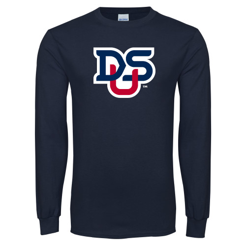  Navy Long Sleeve T-Shirt - DSU Ligature
