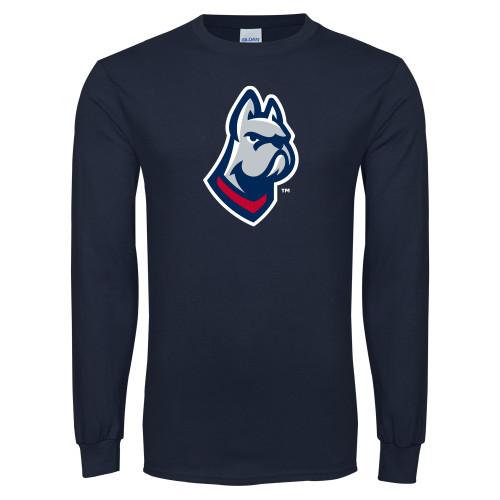  Navy Long Sleeve T-Shirt - Bulldog Head