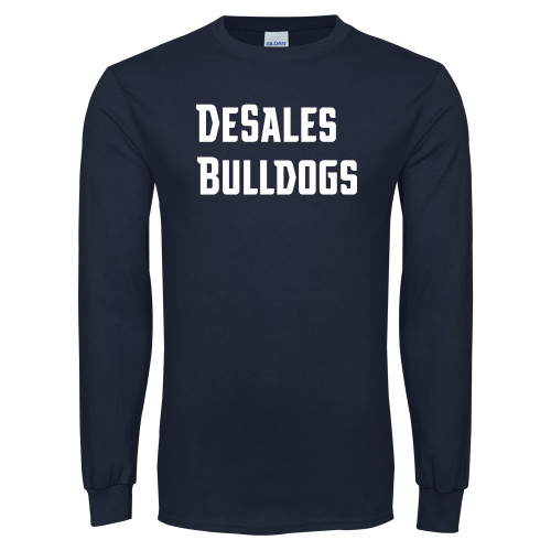  Navy Long Sleeve T-Shirt - Wordmark