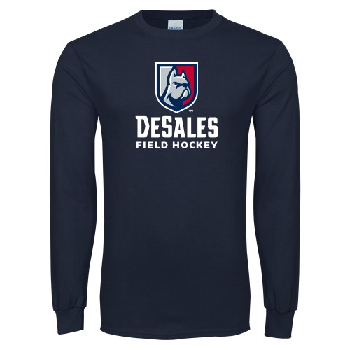  Navy Long Sleeve T-Shirt - Field Hockey