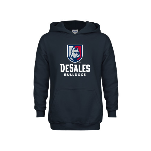  Youth Navy Fleece Hoodie - Primary Logo