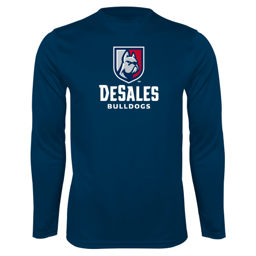  Navy Performance Long Sleeve Shirt - Primary Logo