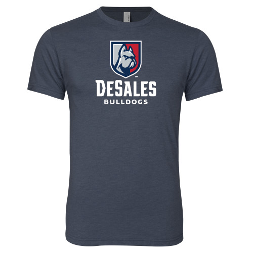  Next Level Navy Triblend Tee - Primary Logo