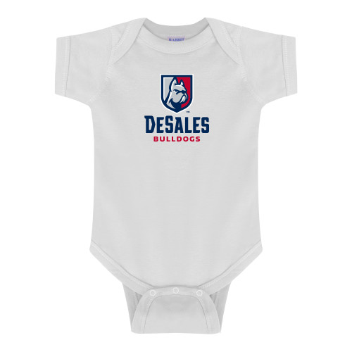  White Infant Onesie - Primary Logo