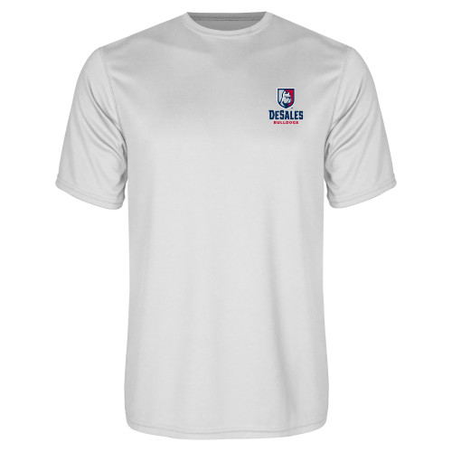  White Performance Tee - Primary Logo