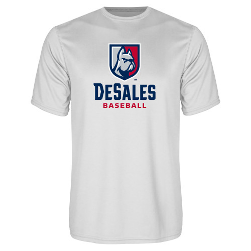  White Performance Tee - Baseball