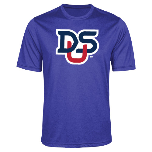  Royal Heather Performance Contender Tee - DSU Ligature