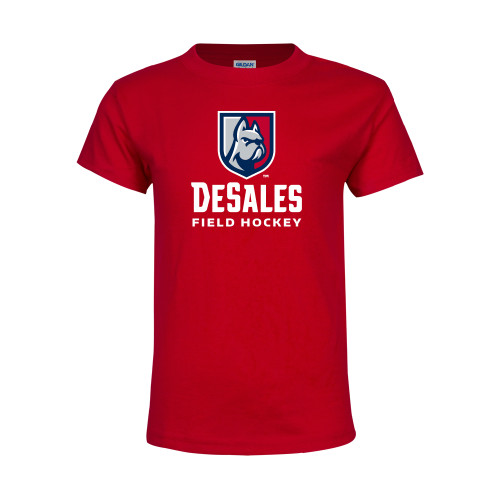  Youth Red T Shirt - Field Hockey