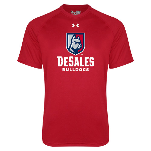  Under Armour Red Tech Tee - Primary Logo