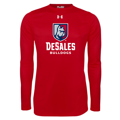  Under Armour Red Long Sleeve Tech Tee - Primary Logo