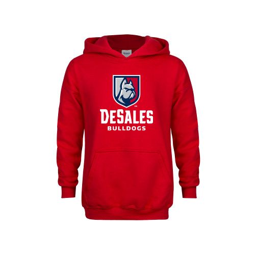  Youth Red Fleece Hoodie - Primary Logo