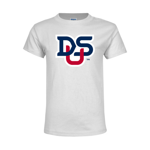  Youth White T Shirt - DSU Ligature