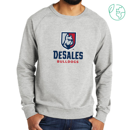 Allmade Light Grey Organic French Terry Crewneck Sweatshirt - Primary Logo