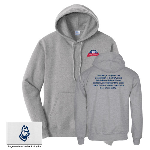  University Tall Athletic Heather Fleece Hoodie - DeSales Student Government Association