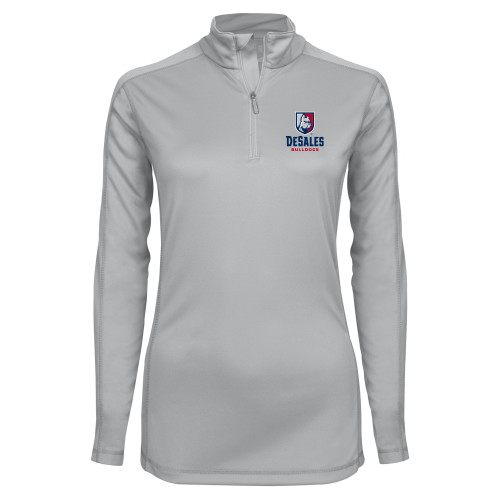  Syntrel Womens Platinum Interlock 1/4 Zip - Primary Logo