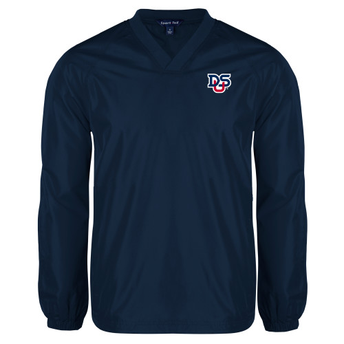  Navy V Neck Raglan Windshirt - DSU Ligature