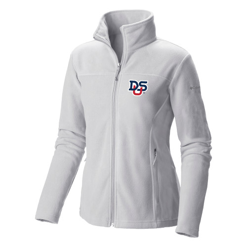  Columbia Womens Full Zip White Fleece Jacket - DSU Ligature