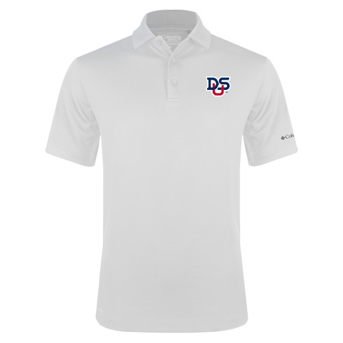  Columbia White Omni Wick Drive Polo - DSU Ligature