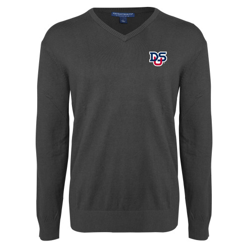  Charcoal Heather VNeck Sweater - DSU Ligature