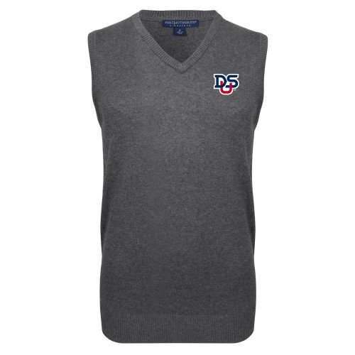  Charcoal VNeck Sweater Vest - DSU Ligature