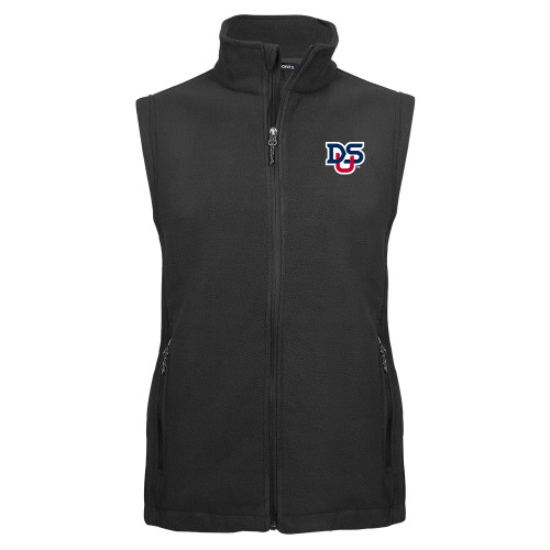  Charcoal Fleece Full Zip Vest - DSU Ligature