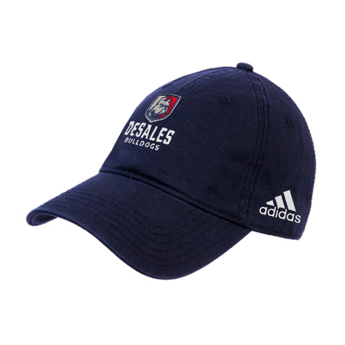  Adidas Navy Adjustable Washed Slouch - Primary Logo
