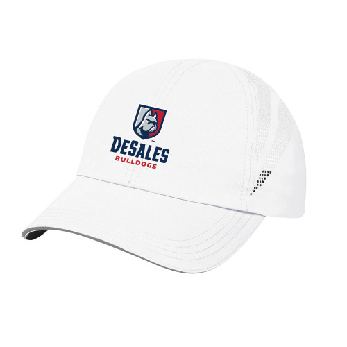  Womens White Performance Cap - Primary Logo