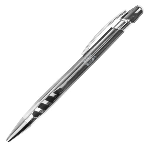  Veneno Metallic Charcoal Pen w/Blue Ink - Wordmark Engraved