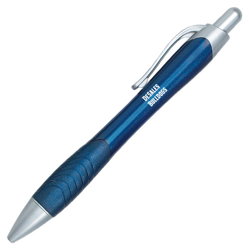  Metallic Mykonos Navy Pen - Wordmark