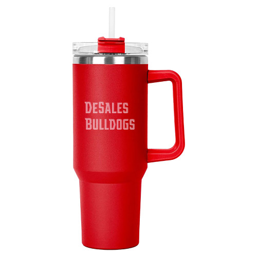  Hippo Red Mug & Straw Lid with Twist Closure 40 oz - Wordmark Engraved
