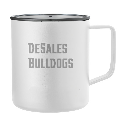  Rover Camp Vacuum Insulated White Mug 14oz - Wordmark Engraved
