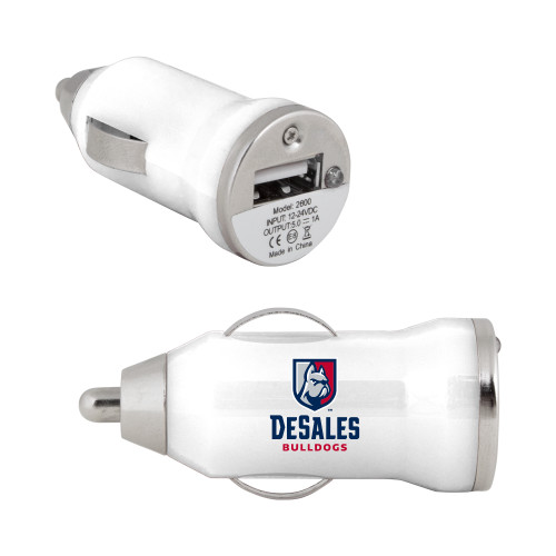  On the Go White Car Charger - Primary Logo