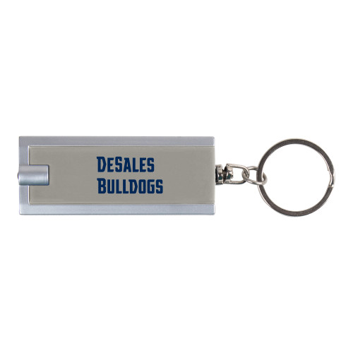  Turbo Silver Flashlight Key Holder - Wordmark