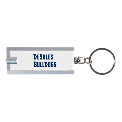  Turbo White Flashlight Key Holder - Wordmark