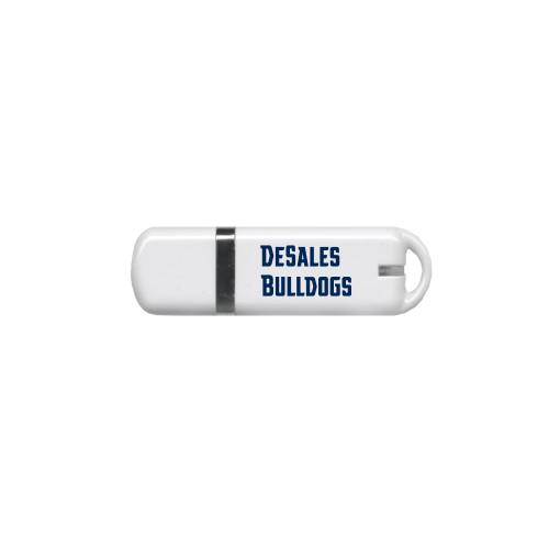  USB White Pen Drive 4G - Wordmark
