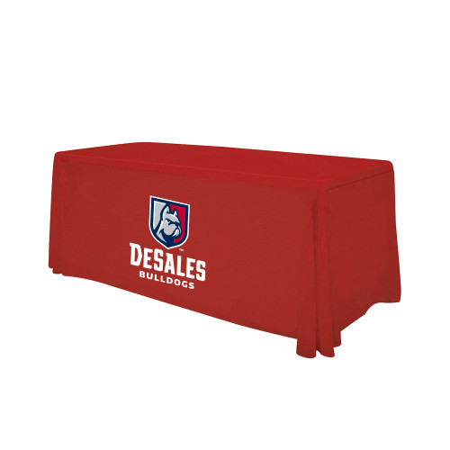  Red 6 foot Table Throw - Primary Logo
