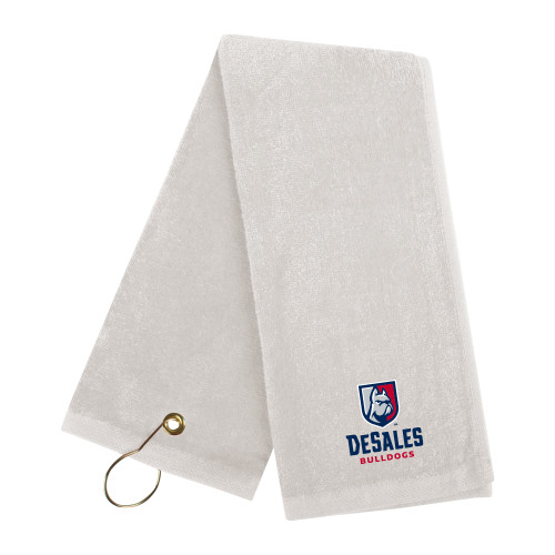  White Golf Towel - Primary Logo