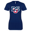 Thumbnail image for  Next Level Womens Navy Boyfriend Tee