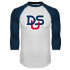 Thumbnail image for  White/Navy Raglan Baseball T Shirt
