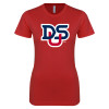 Thumbnail image for  Next Level Womens Red Boyfriend Tee