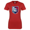 Thumbnail image for  Next Level Womens Red Boyfriend Tee