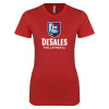 Thumbnail image for  Next Level Womens Red Boyfriend Tee