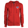 Thumbnail image for  ENZA Womens Red Fleece Full Zip Hoodie