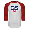 Thumbnail image for  White/Red Raglan Baseball T Shirt