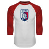 Thumbnail image for  White/Red Raglan Baseball T Shirt