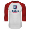 Thumbnail image for  White/Red Raglan Baseball T Shirt