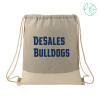 Thumbnail image for  Split Recycled Cotton Grey/Natural Drawstring Bag