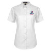 Thumbnail image for  Womens White Twill Button Up Short Sleeve