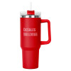 Thumbnail image for  Hippo Red Mug & Straw Lid with Twist Closure 40 oz